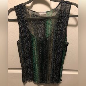 Alberto Makali sheer sleeveless top